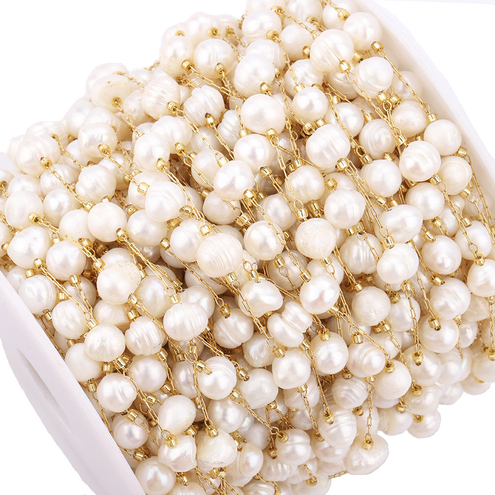 C19 Pearl Chain Chain-Vacuum Plating Waterproof Stainless steel chain