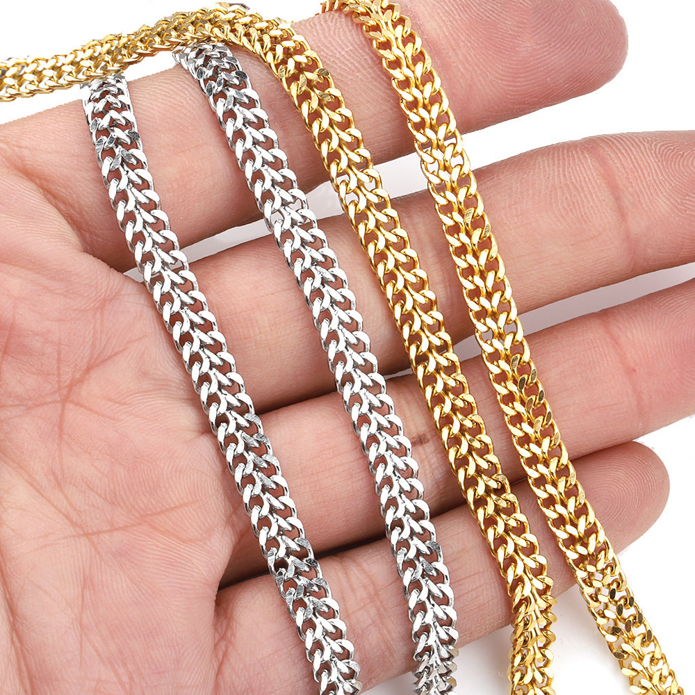 C1364 Double Polish chain-Vacuum Plating Waterproof Stainless steel chain