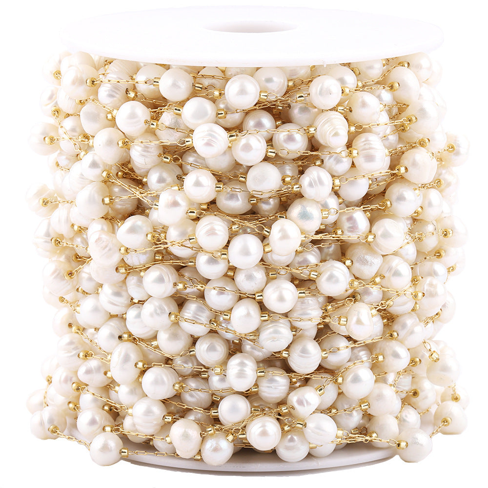 C19 Pearl Chain Chain-Vacuum Plating Waterproof Stainless steel chain