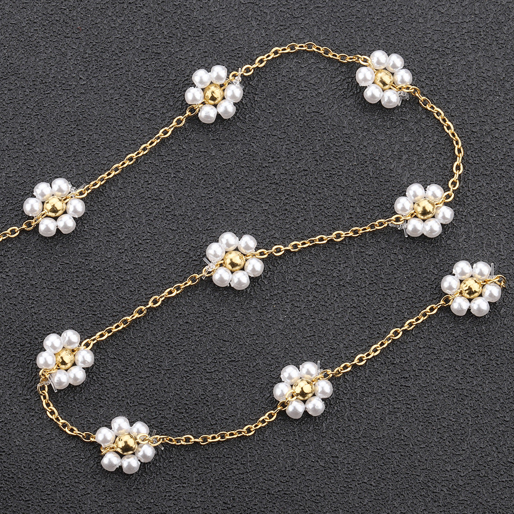 C1347 ABS flower Chain-Stainless Steel Waterproof