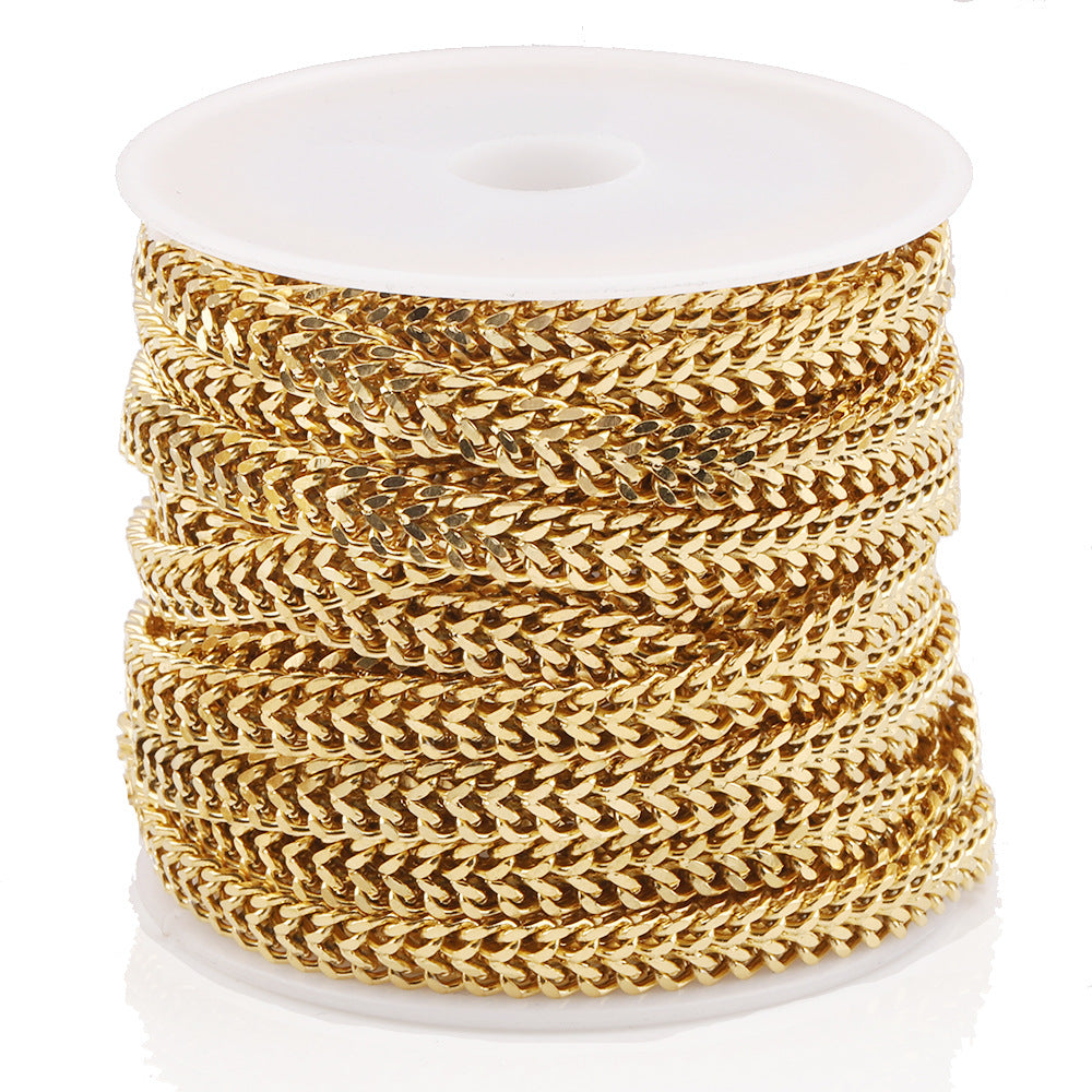 C1364 Double Polish chain-Vacuum Plating Waterproof Stainless steel chain