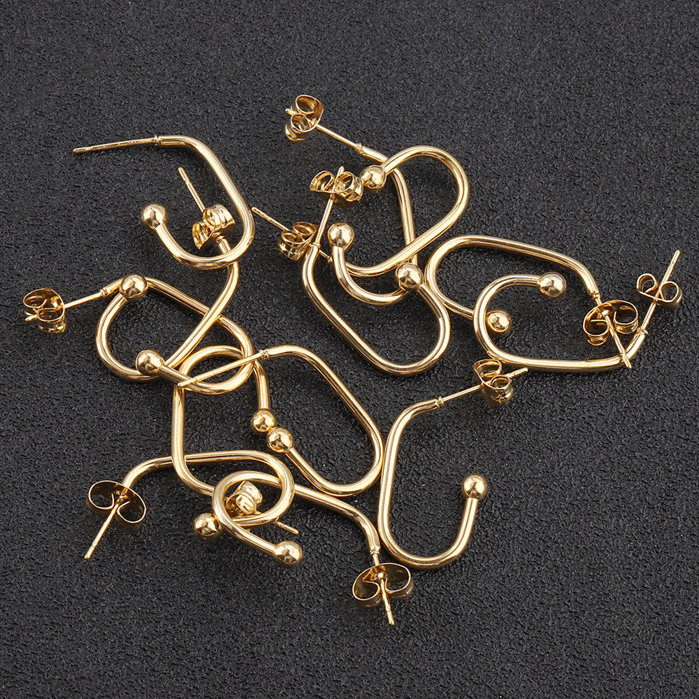 10pcs U earring for DIY