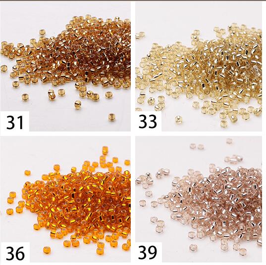 10g MGB round beads Silver Lined 15/0