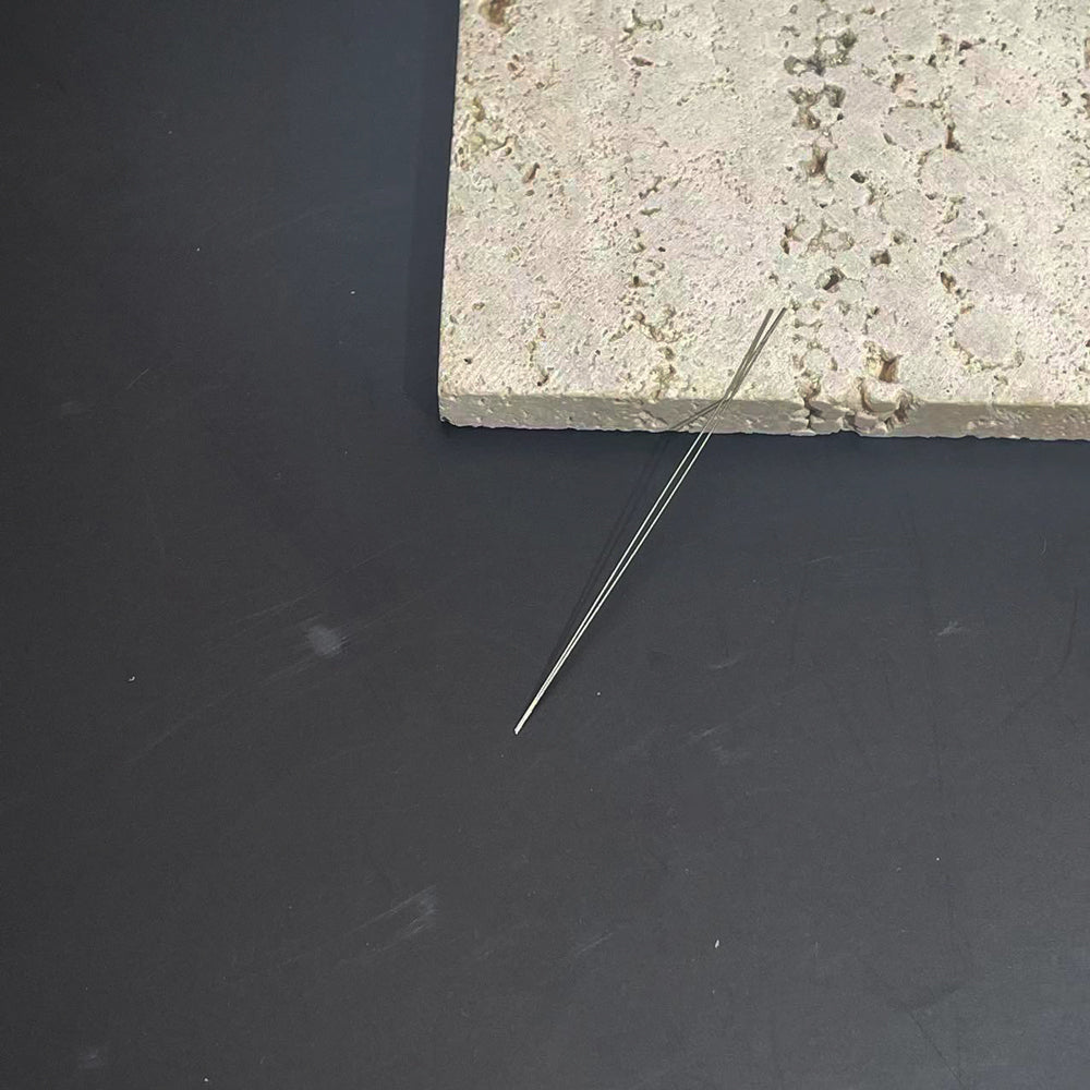 Open beaded needle