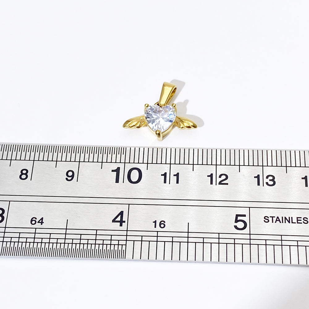Angel Wing with crystal Charm for DIY