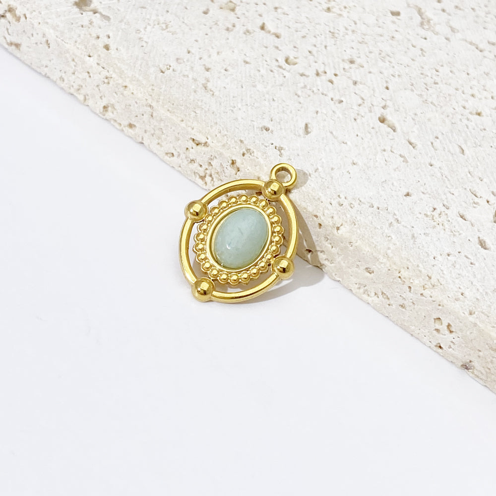 Retro Oval Charm for DIY