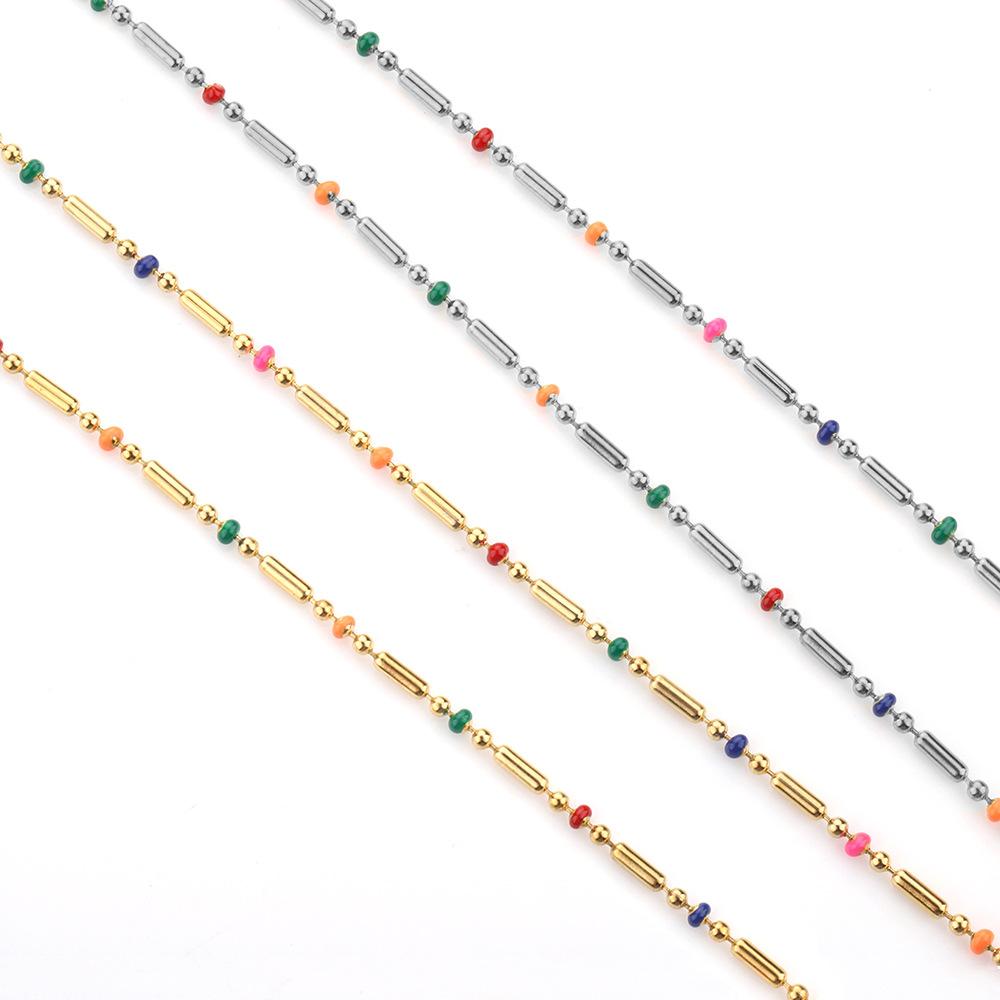 C1273 3:1 Enamel Chain-Vacuum Plating Waterproof Stainless steel chain