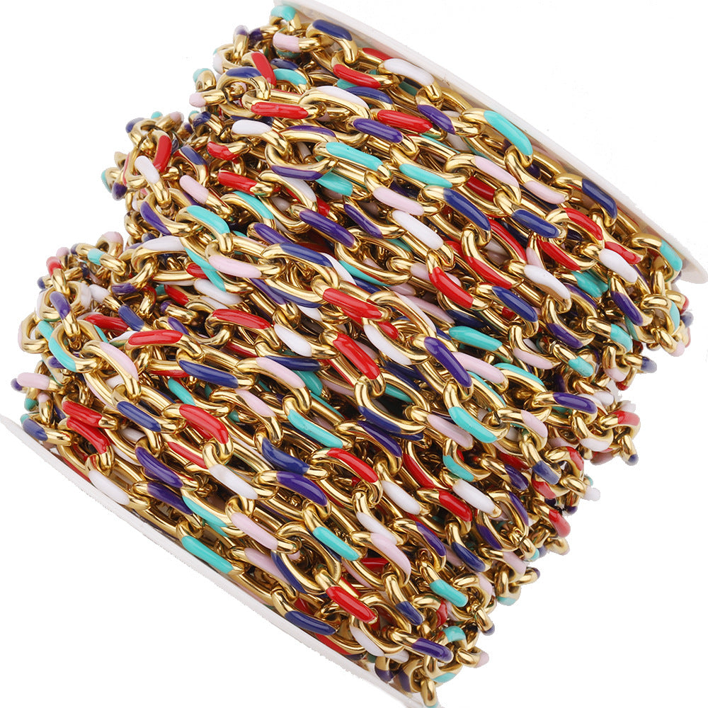 Enamel Thick Chain-Stainless Steel Waterproof
