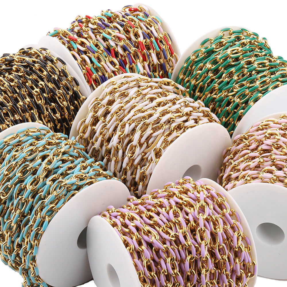 Enamel Thick Chain-Stainless Steel Waterproof