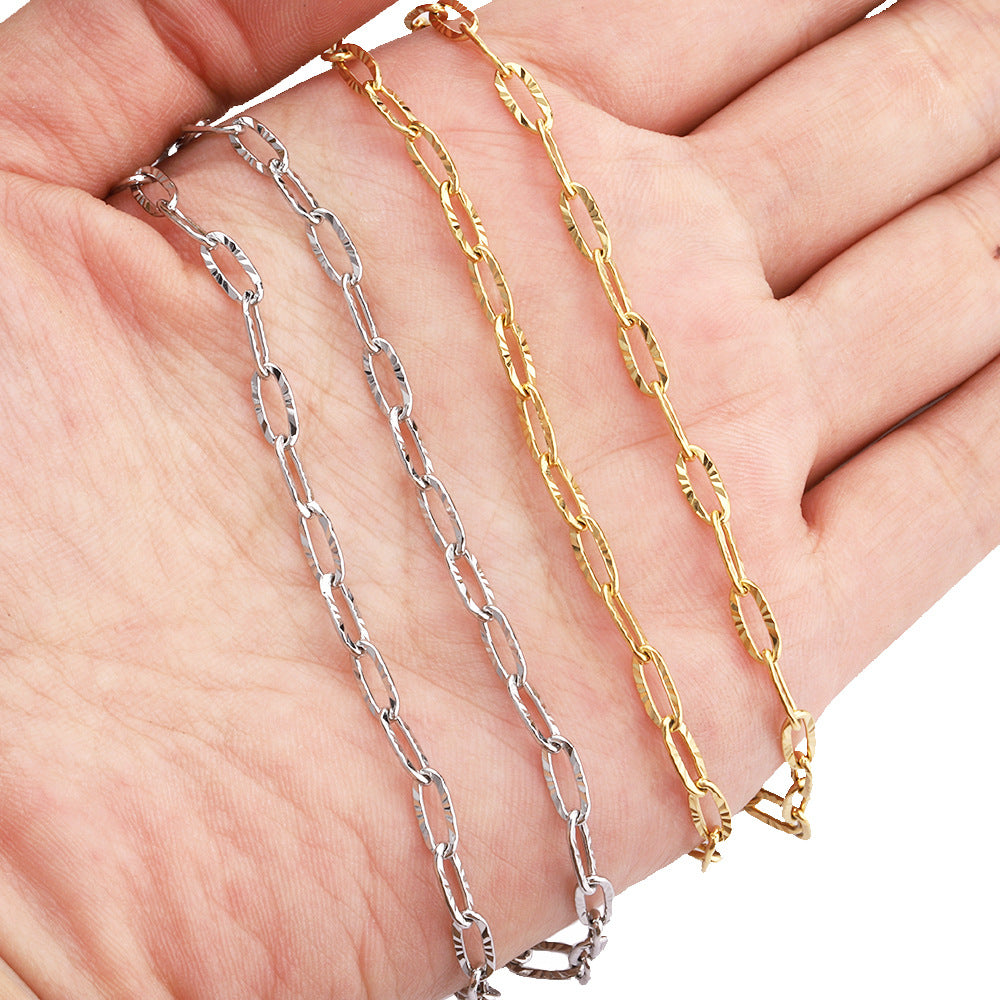 Carven paperclip Chain-Stainless Steel Waterproof