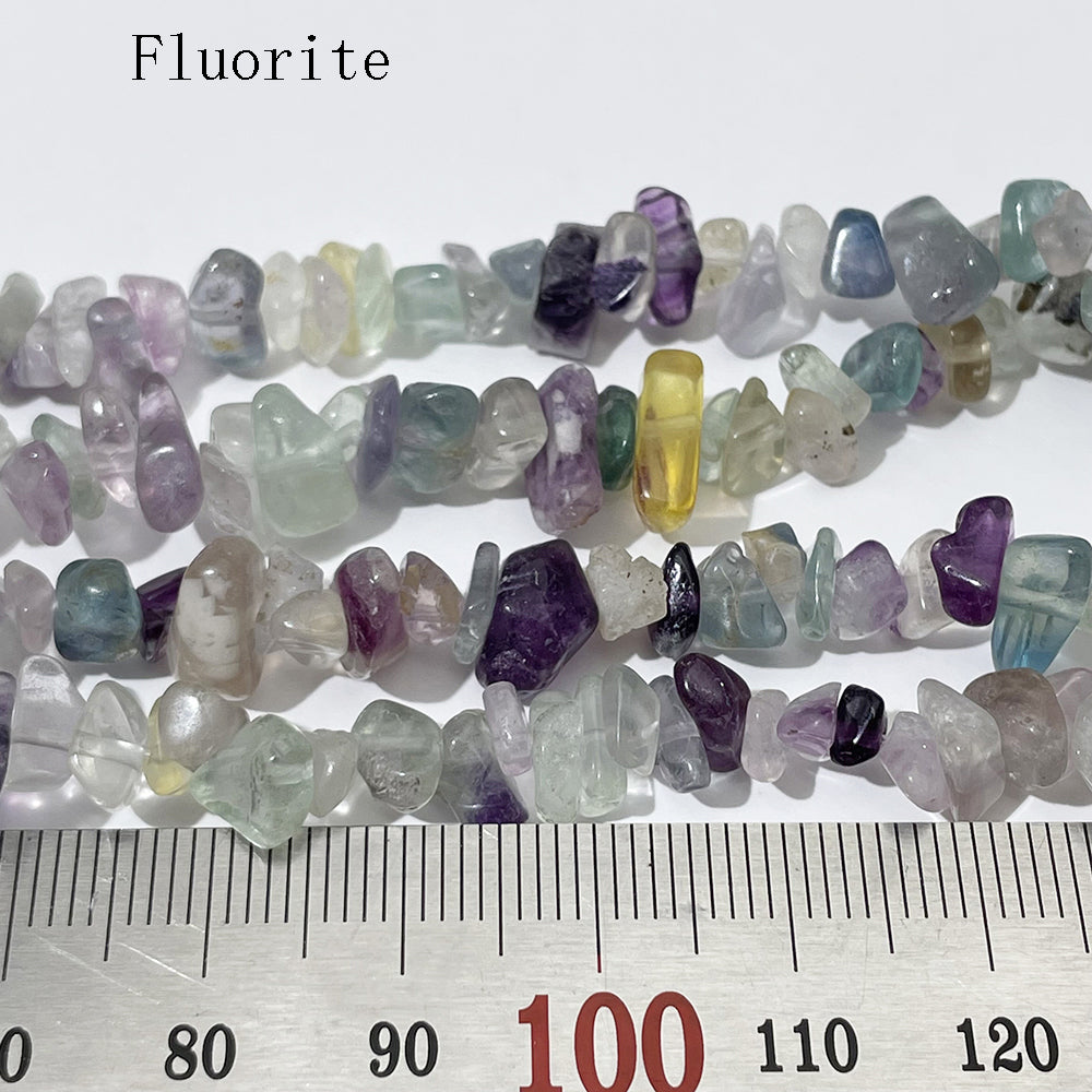 Crystal Chips Beads in natural stone material 5-8mm 80cm
