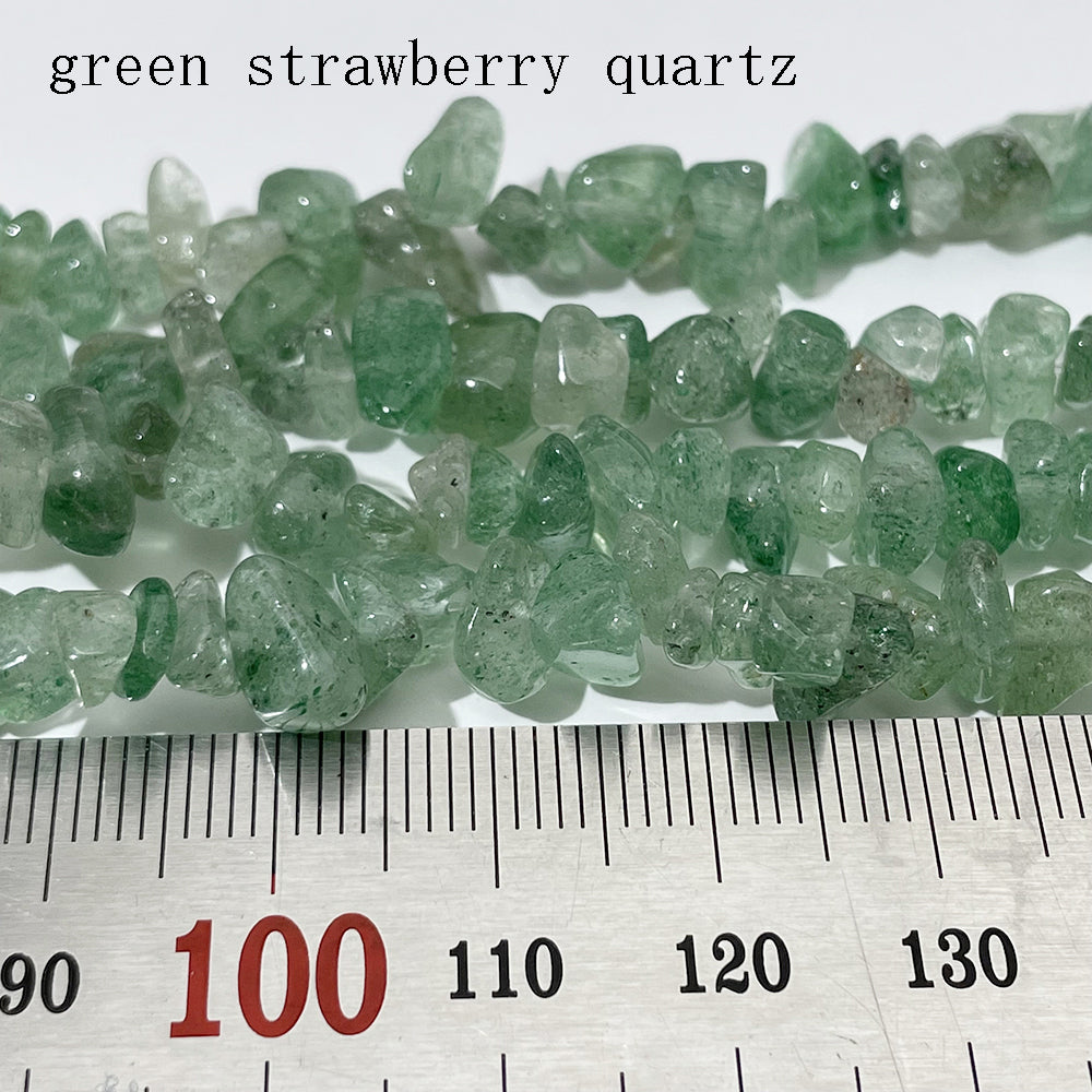 Crystal Chips Beads in natural stone material 5-8mm 80cm