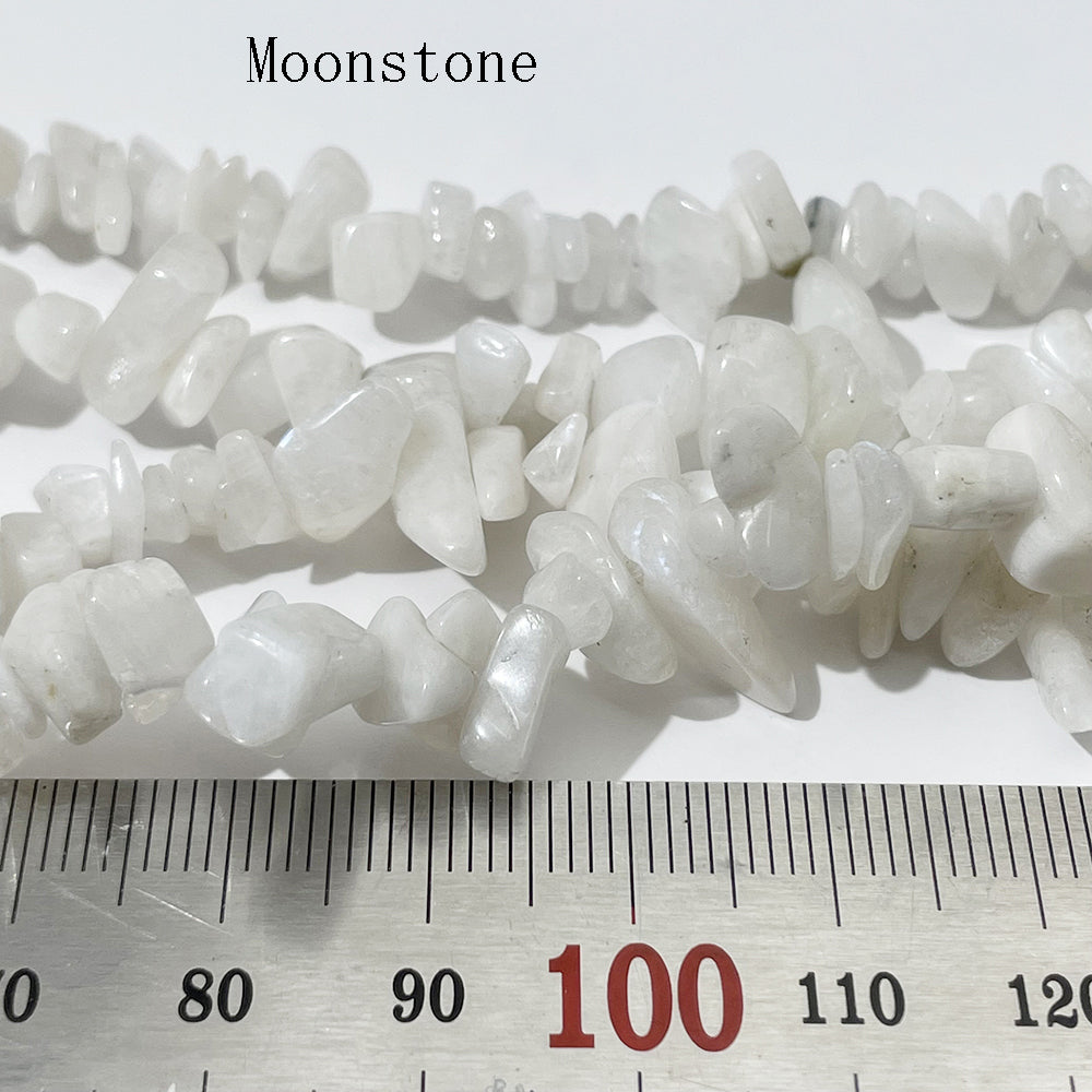 Crystal Chips Beads in natural stone material 5-8mm 80cm