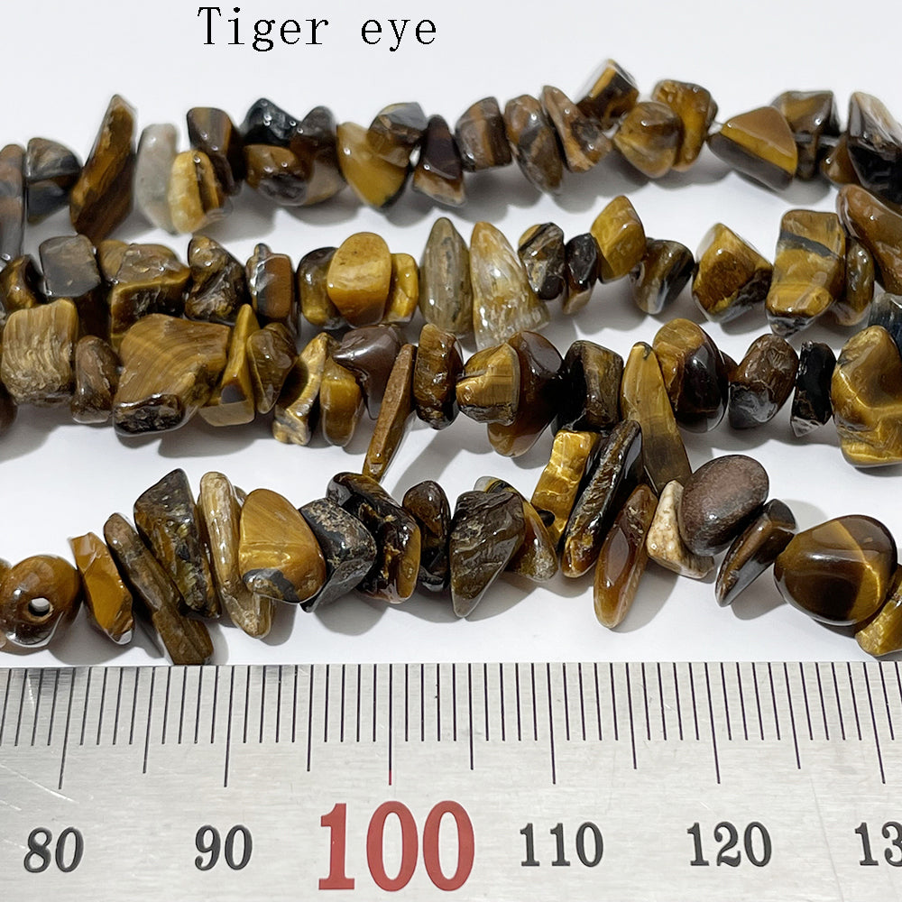 Crystal Chips Beads in natural stone material 5-8mm 80cm