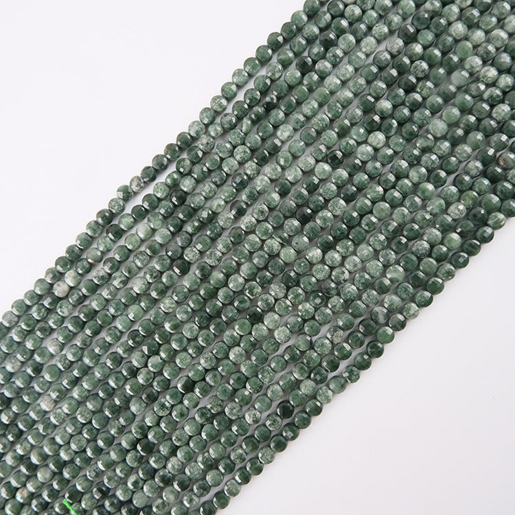 4mm FLAT faceted beads -natural stone beads for DIY jewelry