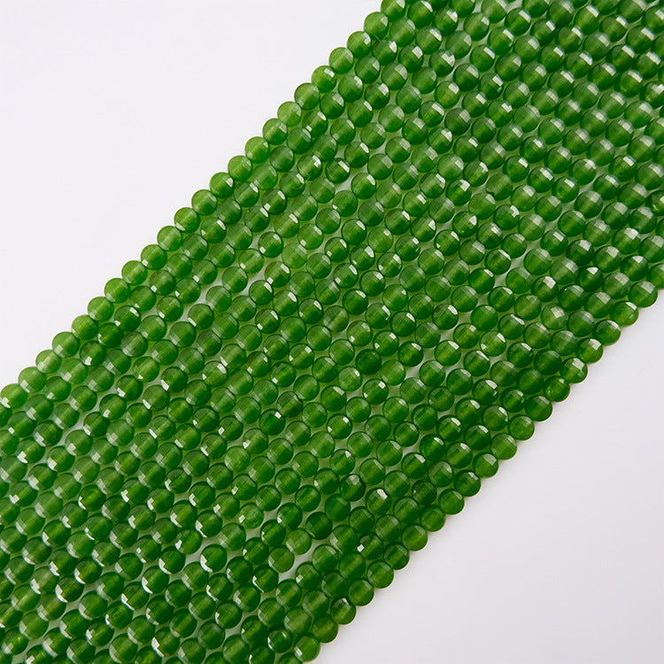 4mm FLAT faceted beads -natural stone beads for DIY jewelry