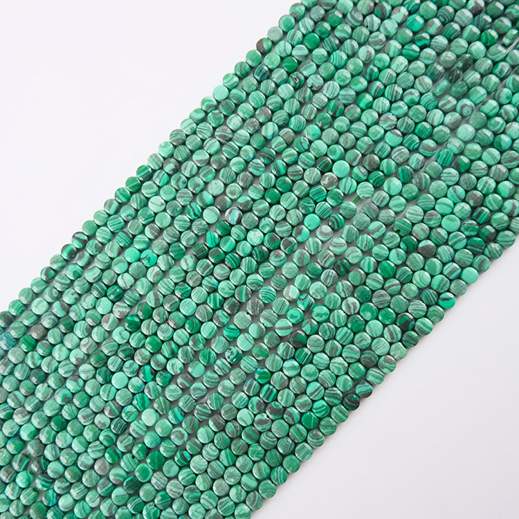 4mm FLAT faceted beads -natural stone beads for DIY jewelry