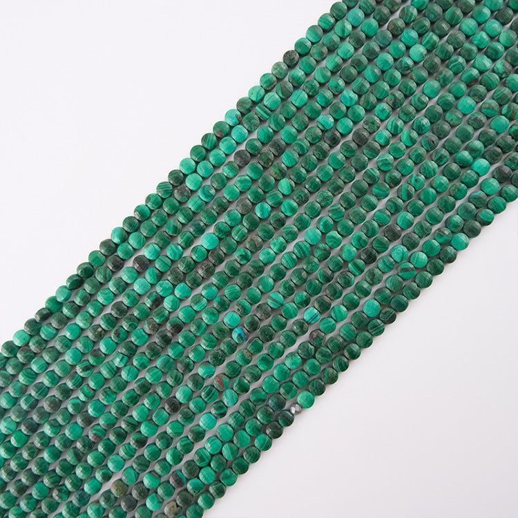 4mm FLAT faceted beads -natural stone beads for DIY jewelry