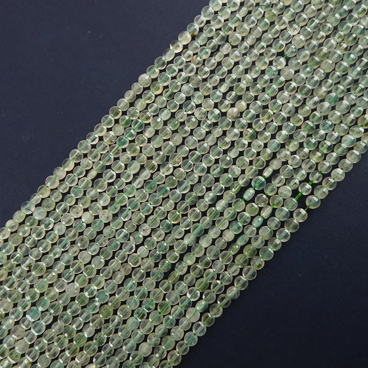 4mm FLAT faceted beads -natural stone beads for DIY jewelry