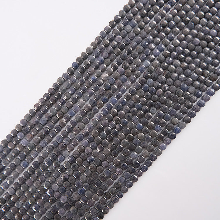 4mm FLAT faceted beads -natural stone beads for DIY jewelry