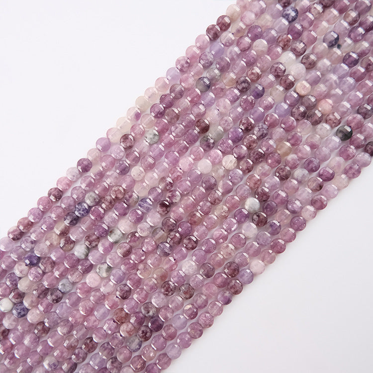 4mm FLAT faceted beads -natural stone beads for DIY jewelry