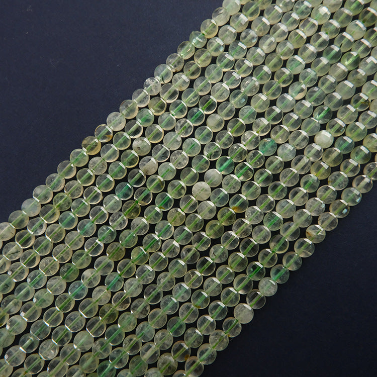 4mm FLAT faceted beads -natural stone beads for DIY jewelry