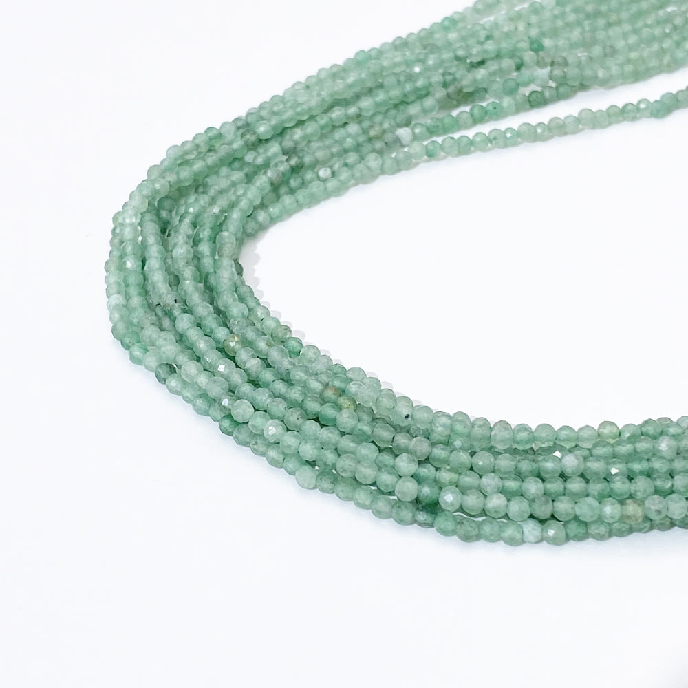 C MIX 2mm Natural Faceted stone beads for jewelry DIY