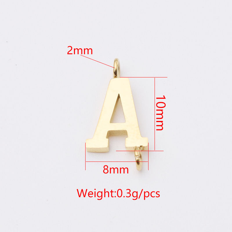 Double loop letter Charms