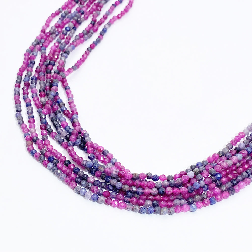 B MIX 2mm Natural Faceted stone beads for jewelry DIY