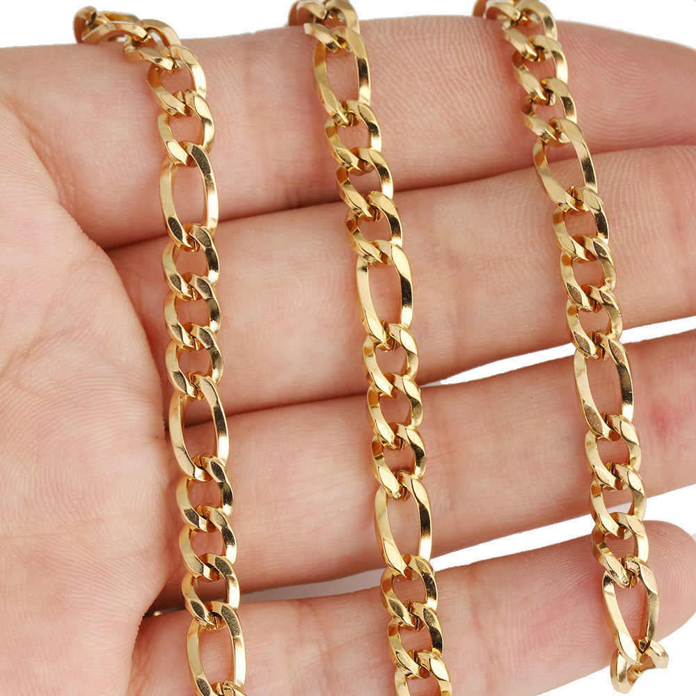 C1658 5mm Square wire 3:1 Figaro Chain