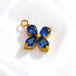 055 Colorful Zircon Four leaf Clover Charms