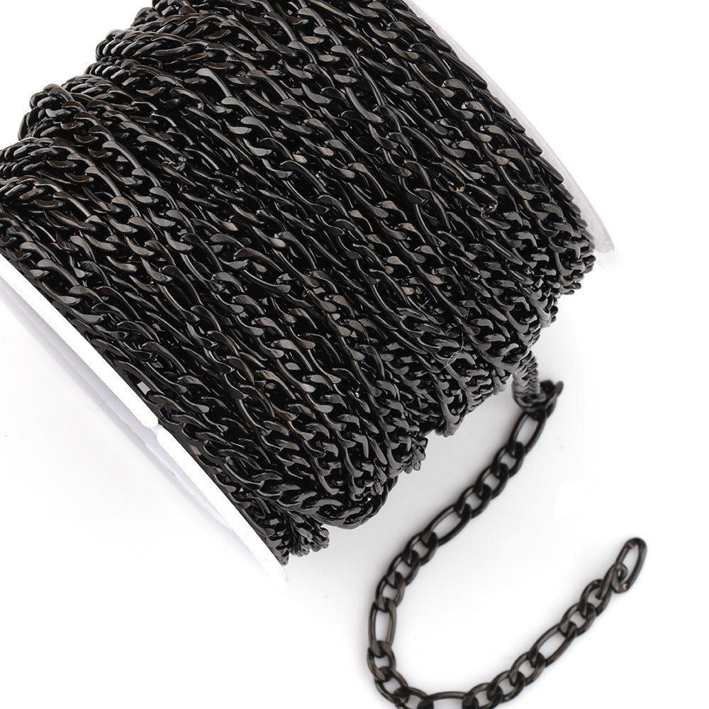 C1287 Four style black chain-Vacuum Plating Waterproof Stainless steel chain