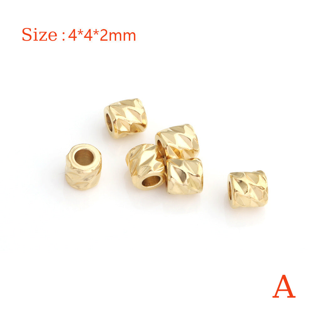 1708 20 pcs/pack 4mm Cylinder Spacer Beads