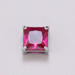 8mm Square Zircon Charms