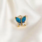 052 Colorful Zircon Butterfly charms