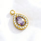 006 Colorful Drop Zircon Charms