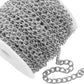 C1326 Ambossed oval twisted chain-Vacuum Plating Waterproof Stainless steel chain