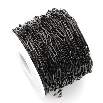 C1528 Paper clip black chain