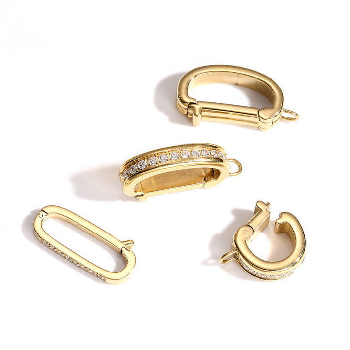 0090 Zircon Oval clasp