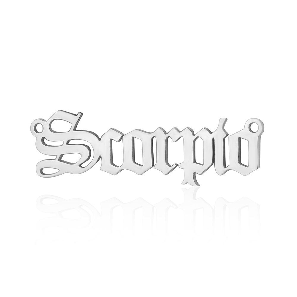 12 Zodiac Signs Charms in Stainless Steel