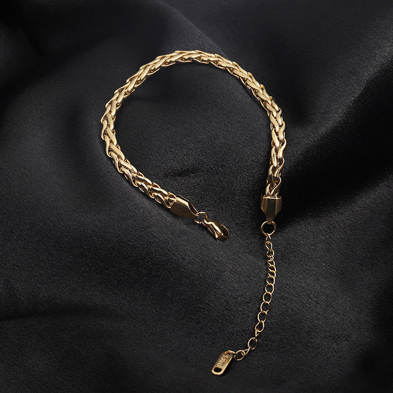 Stainless Steel Finished Thick Bracelet