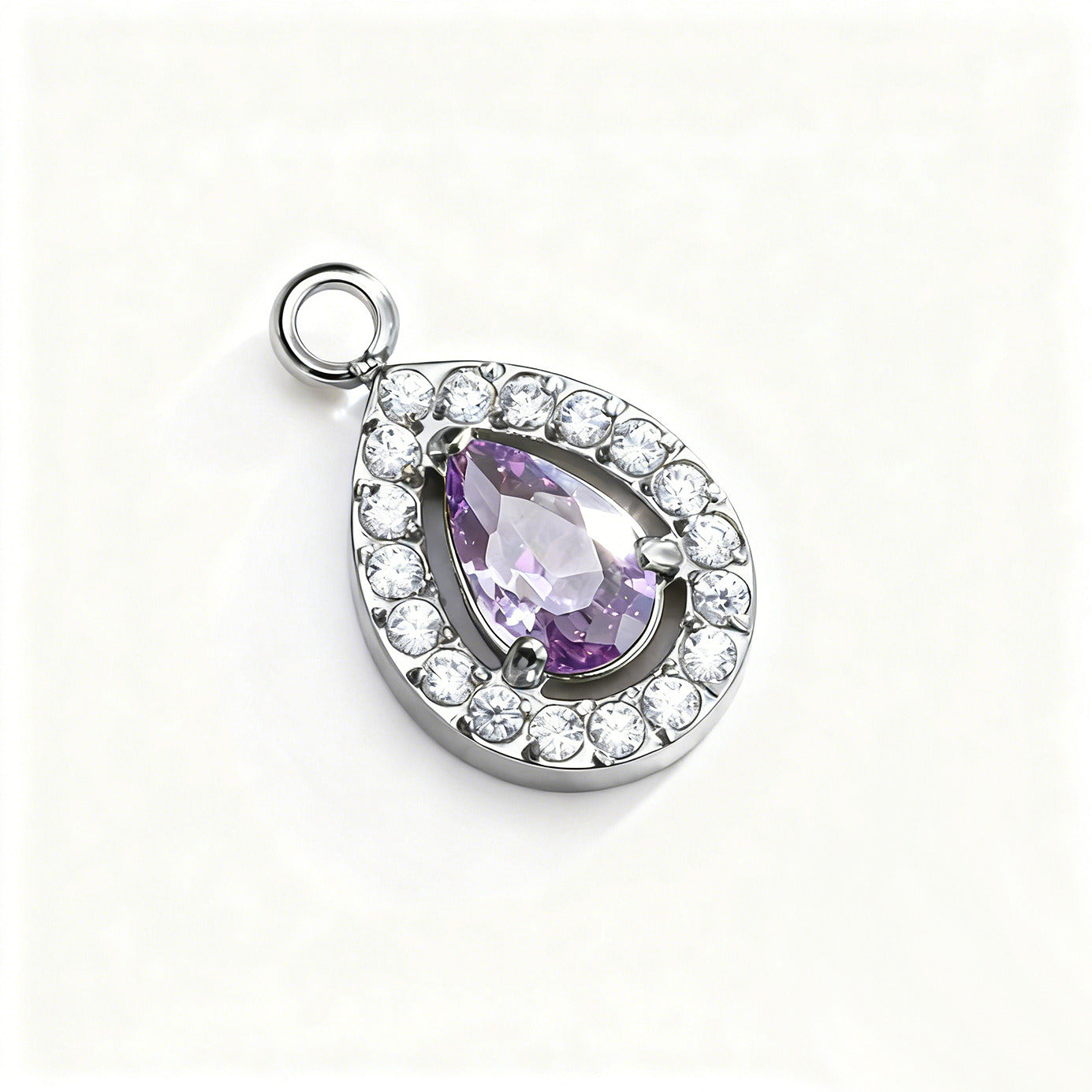 006 Colorful Drop Zircon Charms
