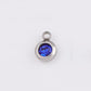 Birthstone small bead with hoop