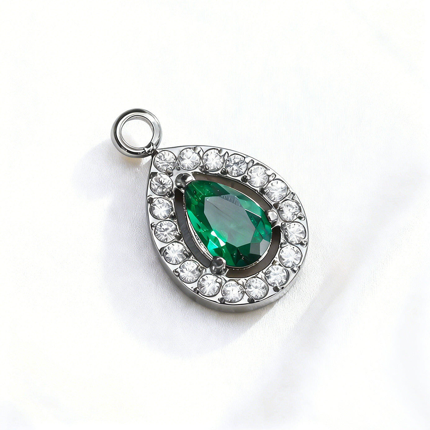 006 Colorful Drop Zircon Charms