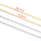 C1606 1.5mm Mini Paper clip Chain