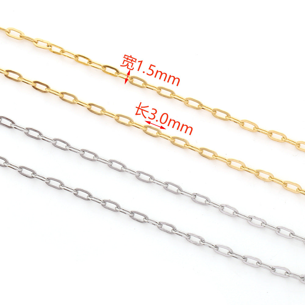 C1606 1.5mm Mini Paper clip Chain