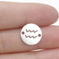 Round 12 Zodiac Signs Two Holes Charms