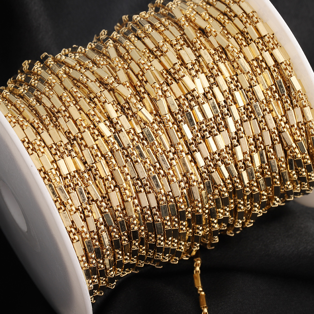 C1713 Square Pearl Tube chain