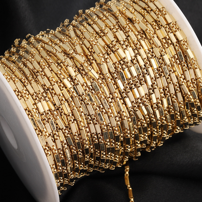 C1713 Square Pearl Tube chain