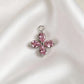 055 Colorful Zircon Four leaf Clover Charms